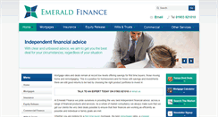 Desktop Screenshot of emeraldfinance.co.uk